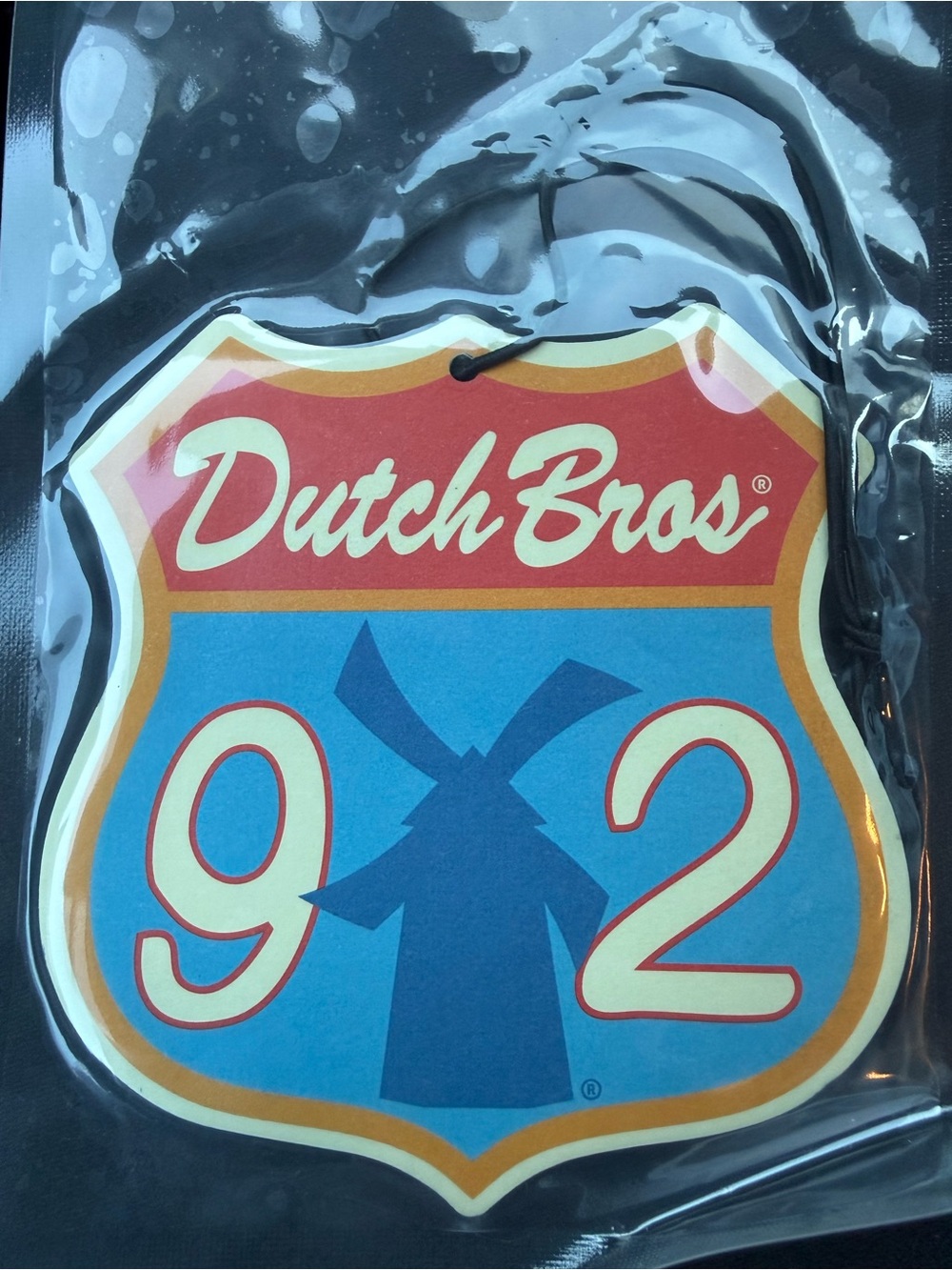 Dutch Bros Sealed Road Sign Air Freshener